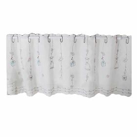 Gift - Translucent Short Kitchen Curtain Window Curtain Cafe Tier Curtain Gauze