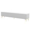 Modern TV Stand with 5 Champagne legs - Durable, stylish, spacious, versatile storage TVS up to 77"