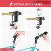 5 Core Mic Arm Adjustable Boom Microphone Stand Desk Mount Heavy Duty Brazo Para Microfono for Condenser Dynamic Mics - MS ARM BLU